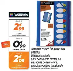 Netto Domédia trieur polypropylène 8 positions offre