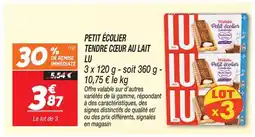 Netto Lu petit écolier tendre cœur au lait offre