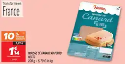 Netto Netto mousse de canard au porto offre