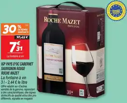 Netto Roche mazet igp pays d'oc cabernet sauvignon rouge offre