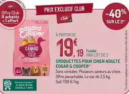 Botanic Edgard & cooper croquettes pour chien adulte offre