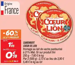 Netto Coeur de lion camembert offre