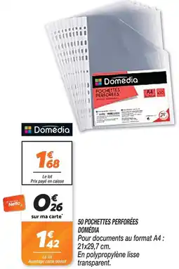 Netto Domédia pochettes perforées offre