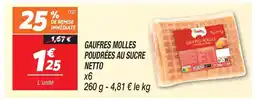 Netto Netto gaufres molles poudrées au sucre offre