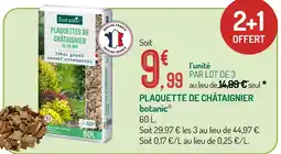 Botanic Botanic plaquette de châtaignier offre