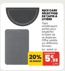 Animalis Nice care sélection de tapis à litière offre