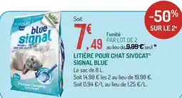 Botanic Sivocat litière pour chat signal blue offre