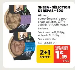 Animalis Sheba sélection de repas - 60g offre