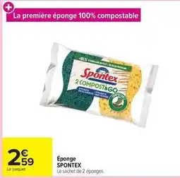Carrefour Drive Spontex - éponge offre