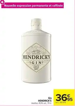 Carrefour Drive Hendrick's - gin offre