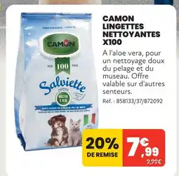 Animalis Camon lingettes nettoyantes x100 offre