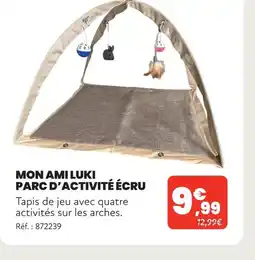 Animalis Mon ami luki parc d’activité écru offre