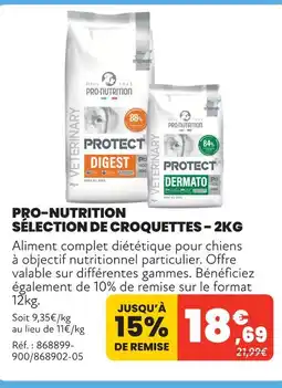Animalis Pro-nutrition sélection de croquettes - 2kg offre