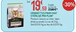 Botanic Purina pro plan croquettes pour chat stérilisé offre