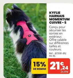 Animalis Kyflie harnais momentum cuivre - s offre