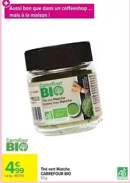 Carrefour Drive Carrefour - thé vert matcha offre