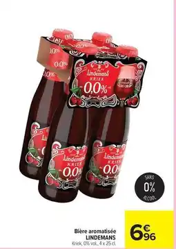 Carrefour Drive Lindemans - bière aromatisée offre