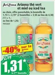 Norma Arizona - thé vert et miel ou iced tea offre