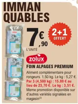 E.Leclerc Brico ZOLUX Foin Alpages Premium offre
