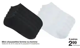 Zeeman Mini-chaussettes femme ou homme offre