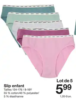 Zeeman Slip enfant offre