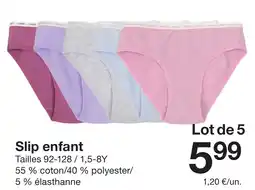 Zeeman Slip enfant offre