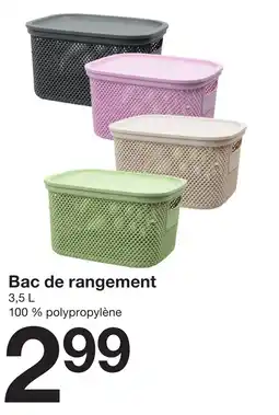 Zeeman Bac de rangement offre