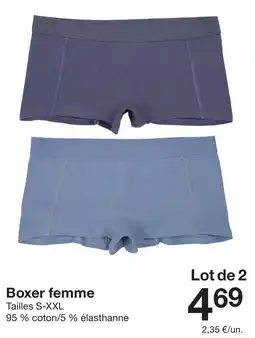 Zeeman Boxer femme offre