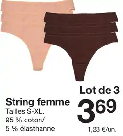 Zeeman String femme offre