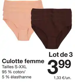 Zeeman Culotte femme offre