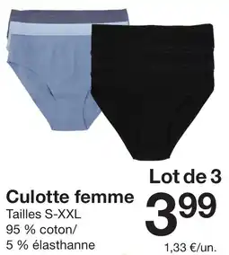 Zeeman Culotte femme offre