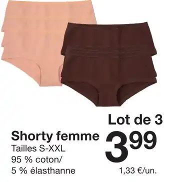 Shorty femme