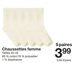 Zeeman Chaussettes femme offre
