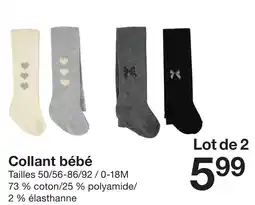 Zeeman Collant bébé offre