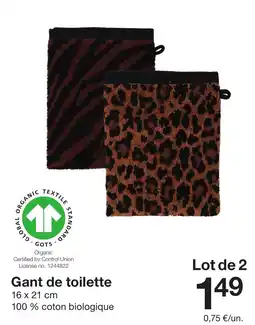Zeeman Gant de toilette offre