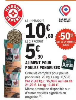 E.Leclerc Jardi Aliment pour poules pondeuses offre