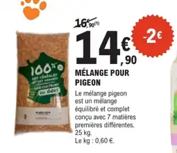 E.Leclerc Jardi Mélange pour pigeon offre