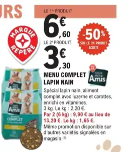 E.Leclerc Jardi Menu complet lapin nain offre