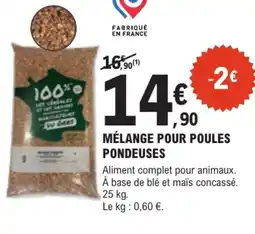 E.Leclerc Jardi Mélange pour poules pondeuses offre