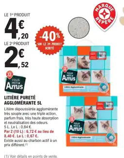 E.Leclerc Jardi Litière pureté agglomérante offre