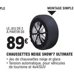 E.Leclerc L'Auto Chaussettes neige show'7 ultimate offre