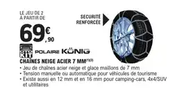 E.Leclerc L'Auto Chaînes neige acier 7 mm offre