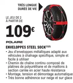 E.Leclerc L'Auto POLAIRE Enveloppes steel sock offre