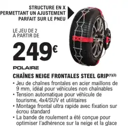 E.Leclerc L'Auto Chaînes neige frontales steel grip offre