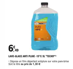 E.Leclerc L'Auto TECH9 Lave-glace anti pluie -15°c offre