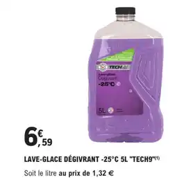 E.Leclerc L'Auto TECH9 Lave-glace dégivrant -25°c offre