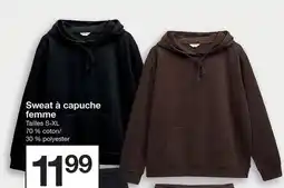 Zeeman Sweat à capuche femme offre