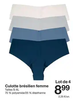 Zeeman Culotte bresilen femme offre