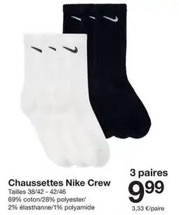 Zeeman Nike - chaussettes offre