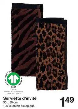 Zeeman Serviette d'invite offre